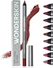 Wonderskin Lipliner Pencil - 360 Contour Lipliner, Long Lasting, Sharpenable, Waterproof and Transfer-Proof Brown Lip Liner Pencil (Mahogany)