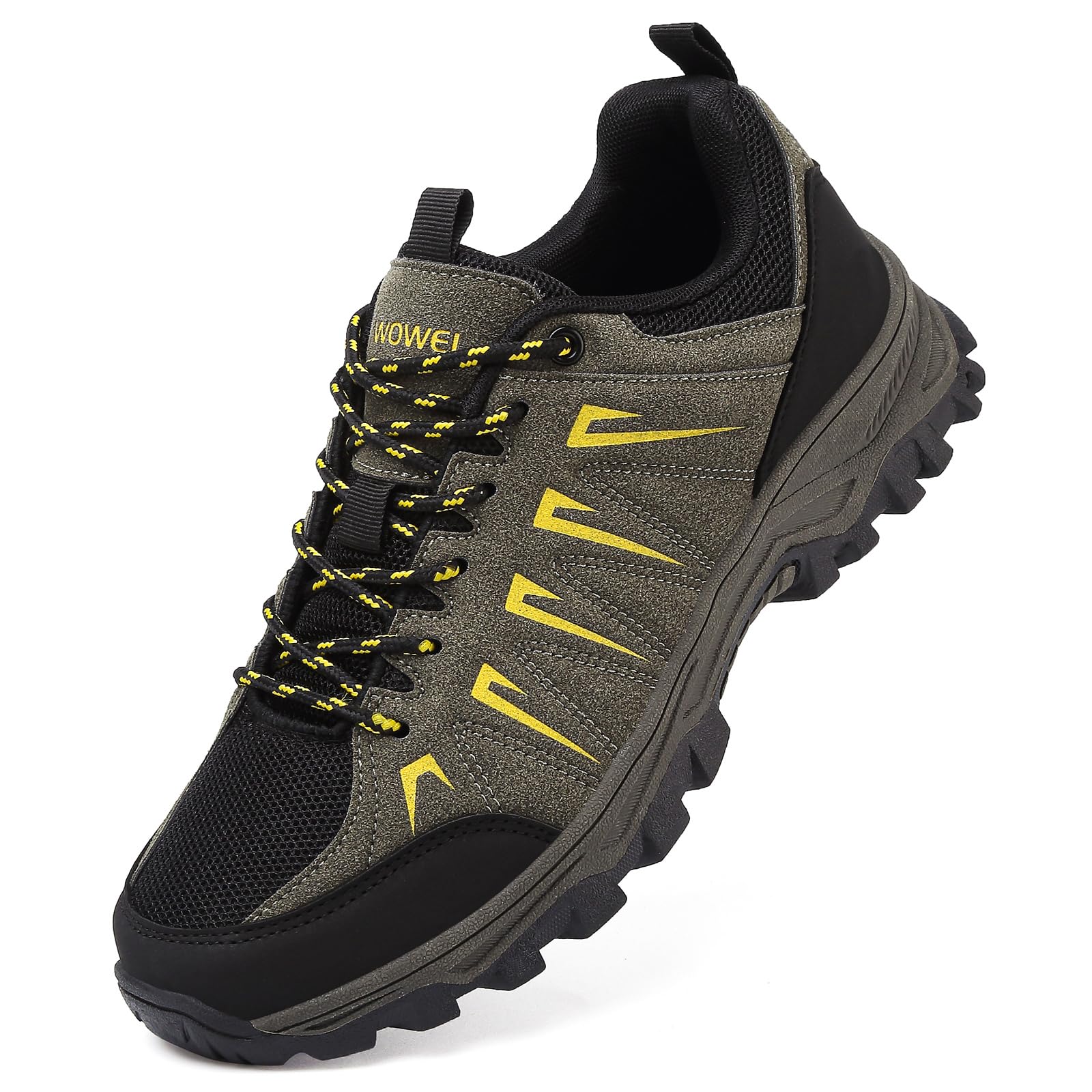 HaloTeam Zapatos de Senderismo Hombre Antideslizantes Transpirable Trekking Sneakers Escalada Zapatillas de Montaña EU 39-EU 45 - 1
