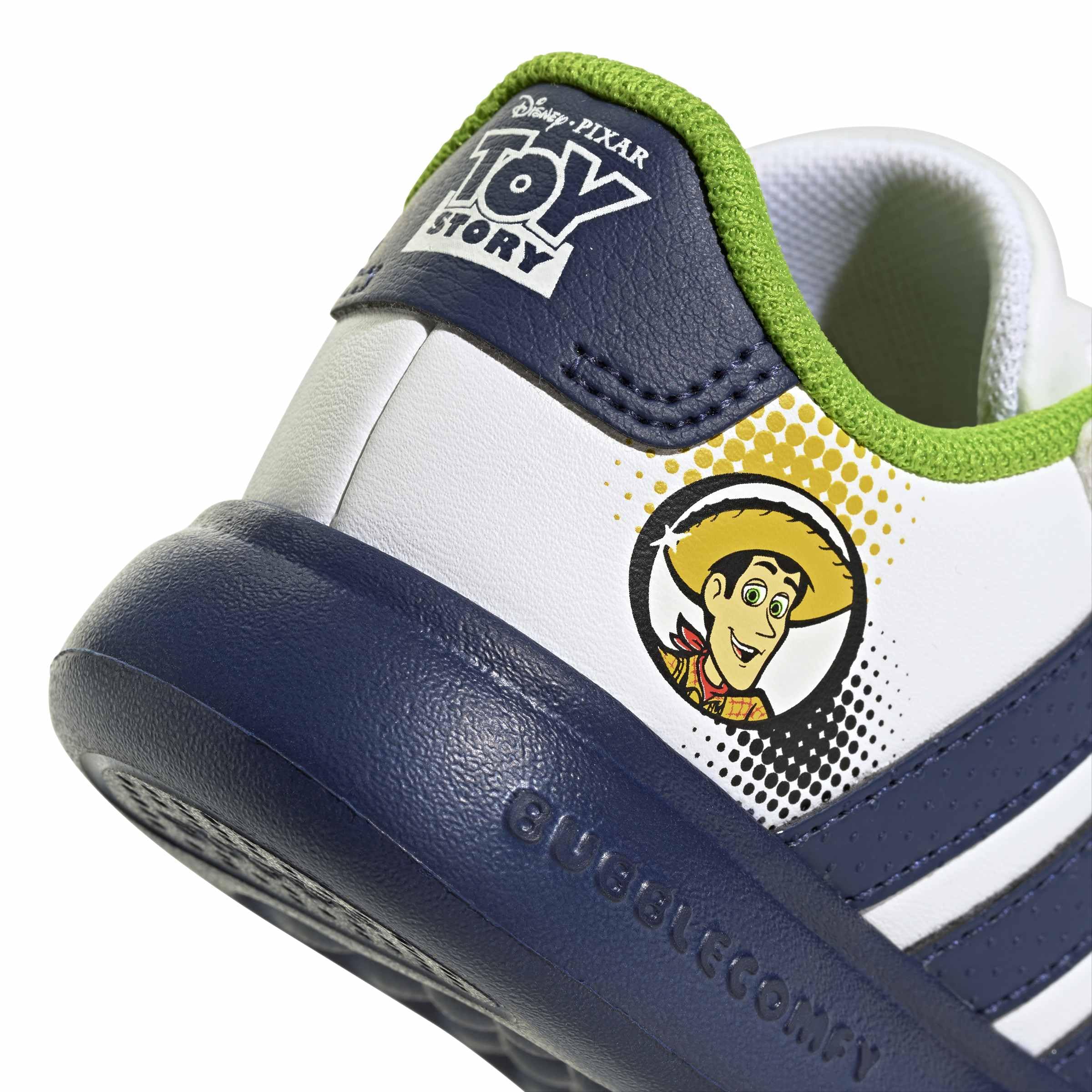 adidas Mixte bébé Pixar Toy Story Grand Court 3.0 Bubble Infants Shoes, FTWR White/Dark Blue/Off White