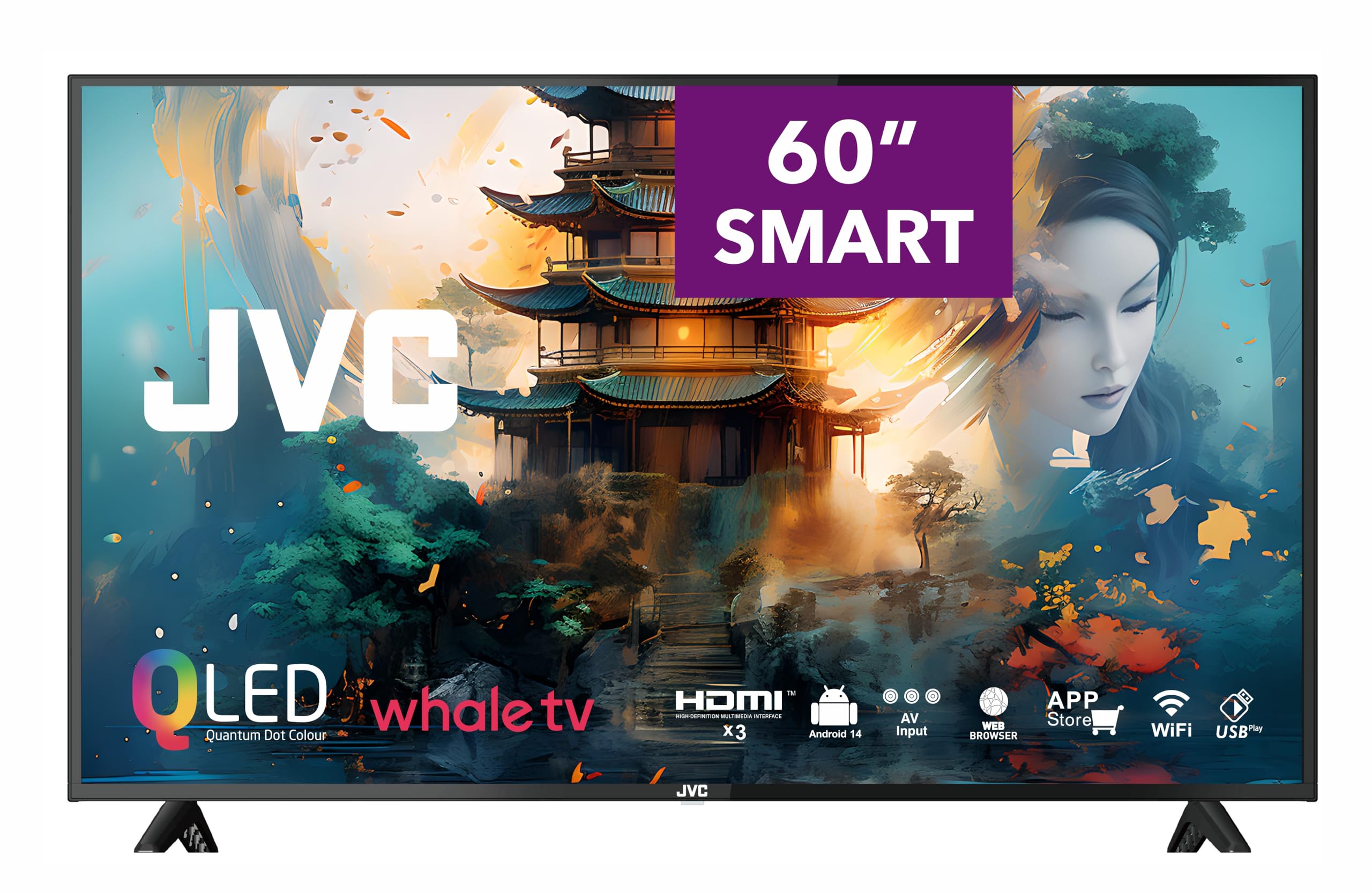 JVC LT-60NQ7165 QLED Android 60-Inch Smart TV : Amazon.co.za