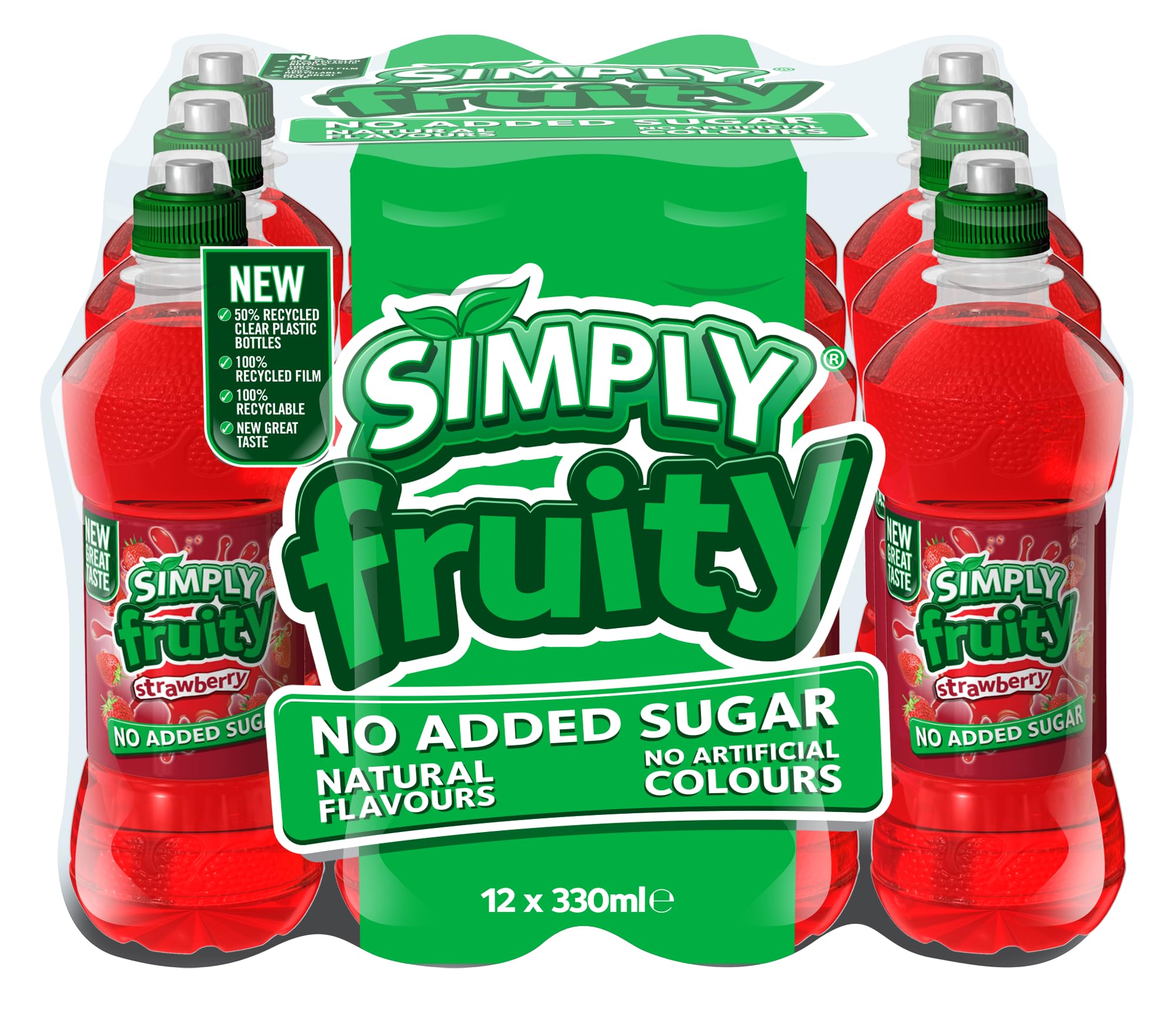 Simply Fruity Strawberry, 12 x 330 ml