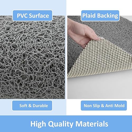 Miniatura 3 de Tapete de ducha cuadrado, 24 x 24 pulgadas, tapete de ducha súper antideslizante para ducha interior, tapete de baño de esponja de PVC suave sin