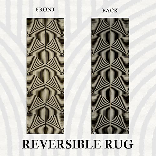 Miniatura 77 de Tiffasea Tapetes para puerta de interior, alfombra de área pequeña lavable beige de 2 x 3 pies, tapete reversible para puerta delantera, alfombra