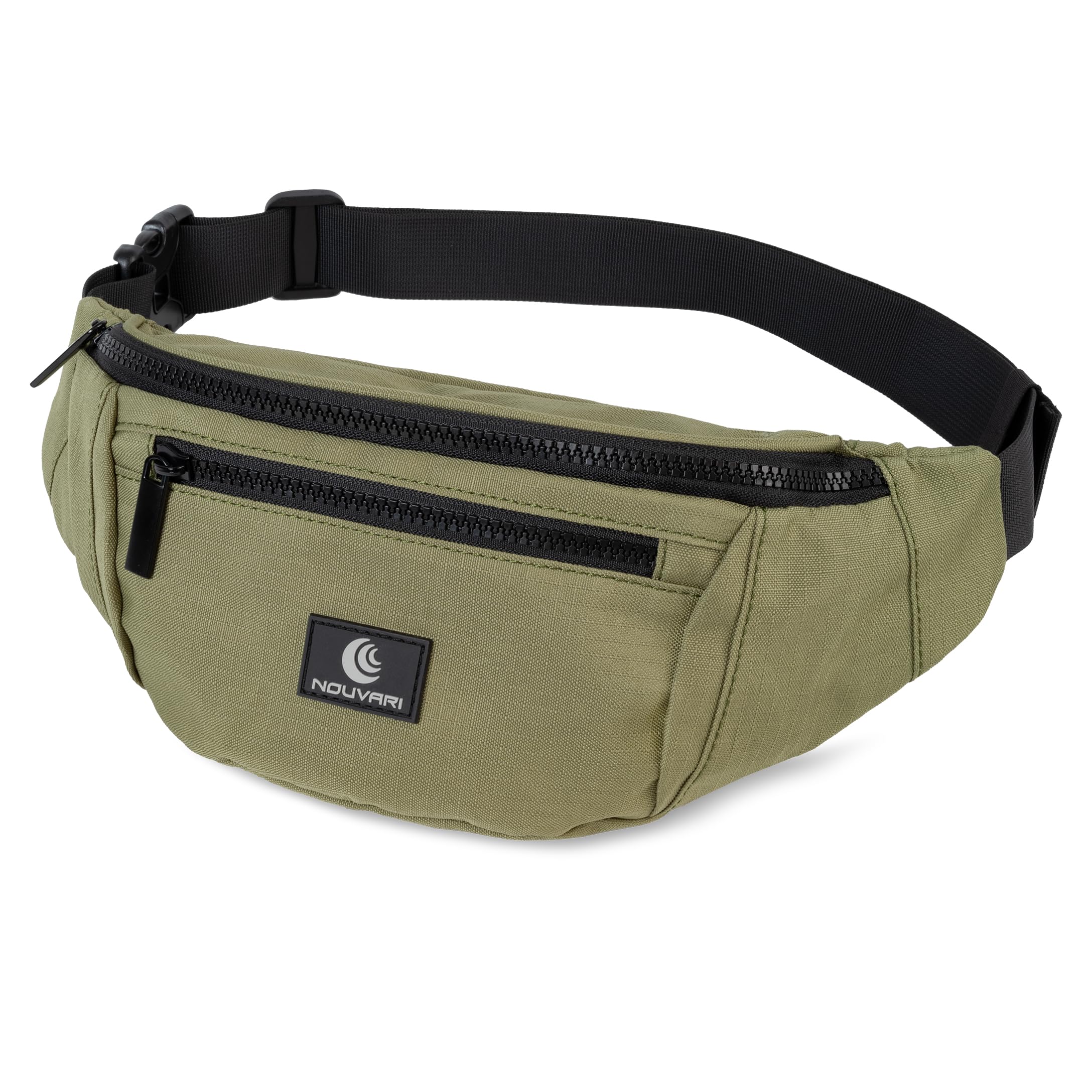 Bauchtasche für Damen und Herren Schwarz Hüfttasche für Festival, Camping & Sport Unisex Wasserabweisende Hip Bag für Reisen, Outdoor & Wandern (Olive)