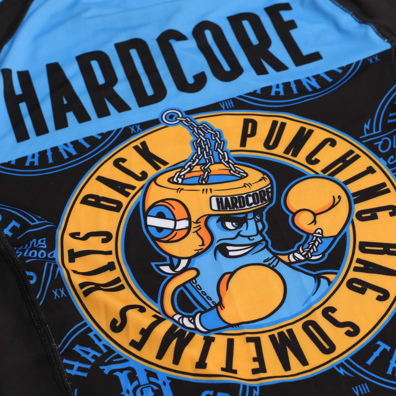 Hardcore Training Punching Bag Kids Rash Guard Camisa de Compresión Manga Larga Ninos BJJ MMA Fitness Workout Ropa Deportiva