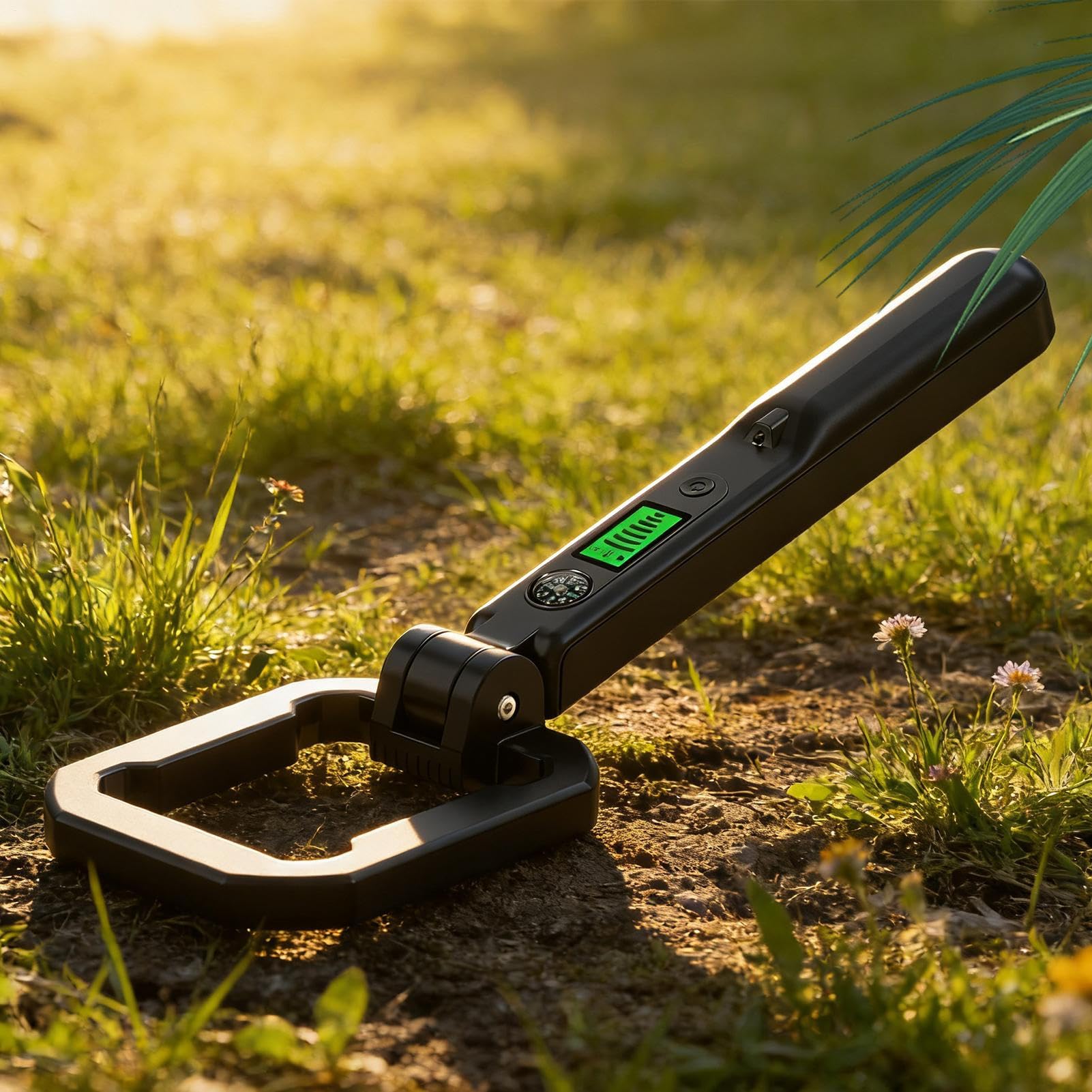 Metal Detector Impermeabile - Scanner per Oro Pieghevole | Rilevatore D'Oro Con Integrata Per Gioielli Con Allarme Sonoro E Vibrazione,Per Prospezione Tesori ed Esplorazione Mineraria