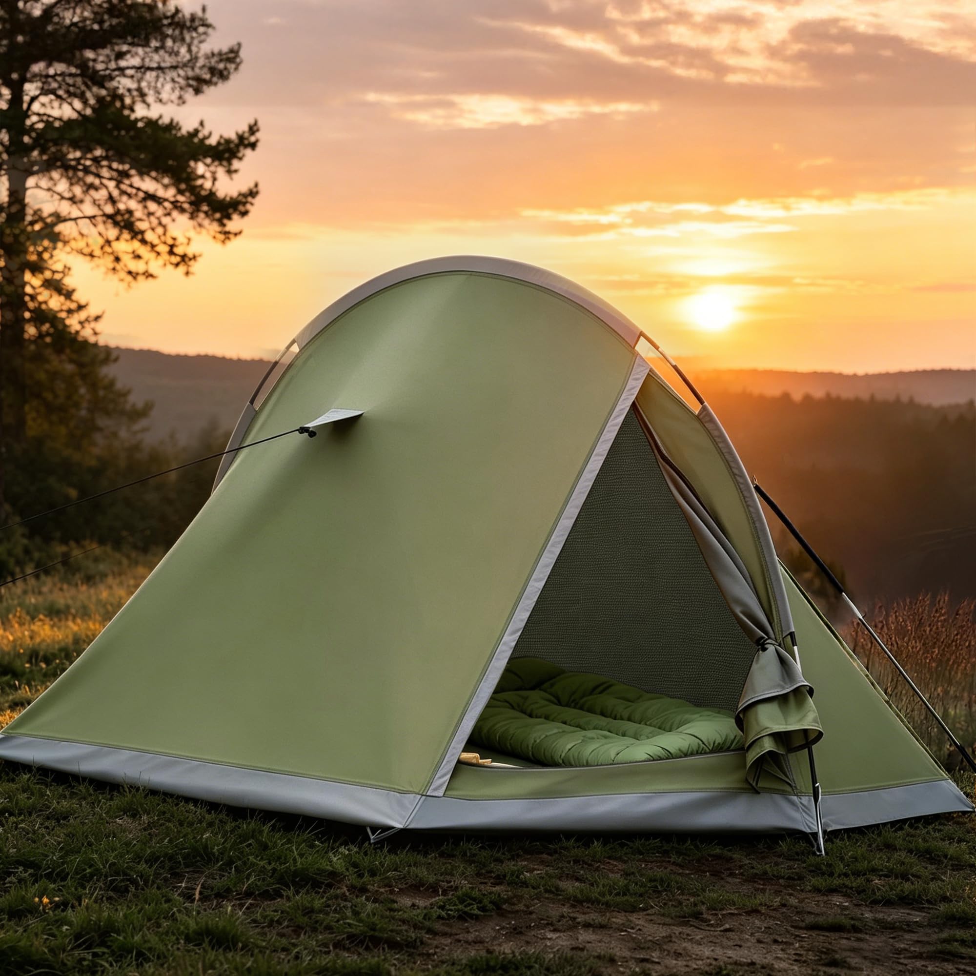 Zelt 2 Personen,Camping Zelt mit Moskitonetz Wasserdicht Kuppelzelt Ultraleicht Zelte Kleinem Packmaß Familienzelt Camping Tent Für Trekking