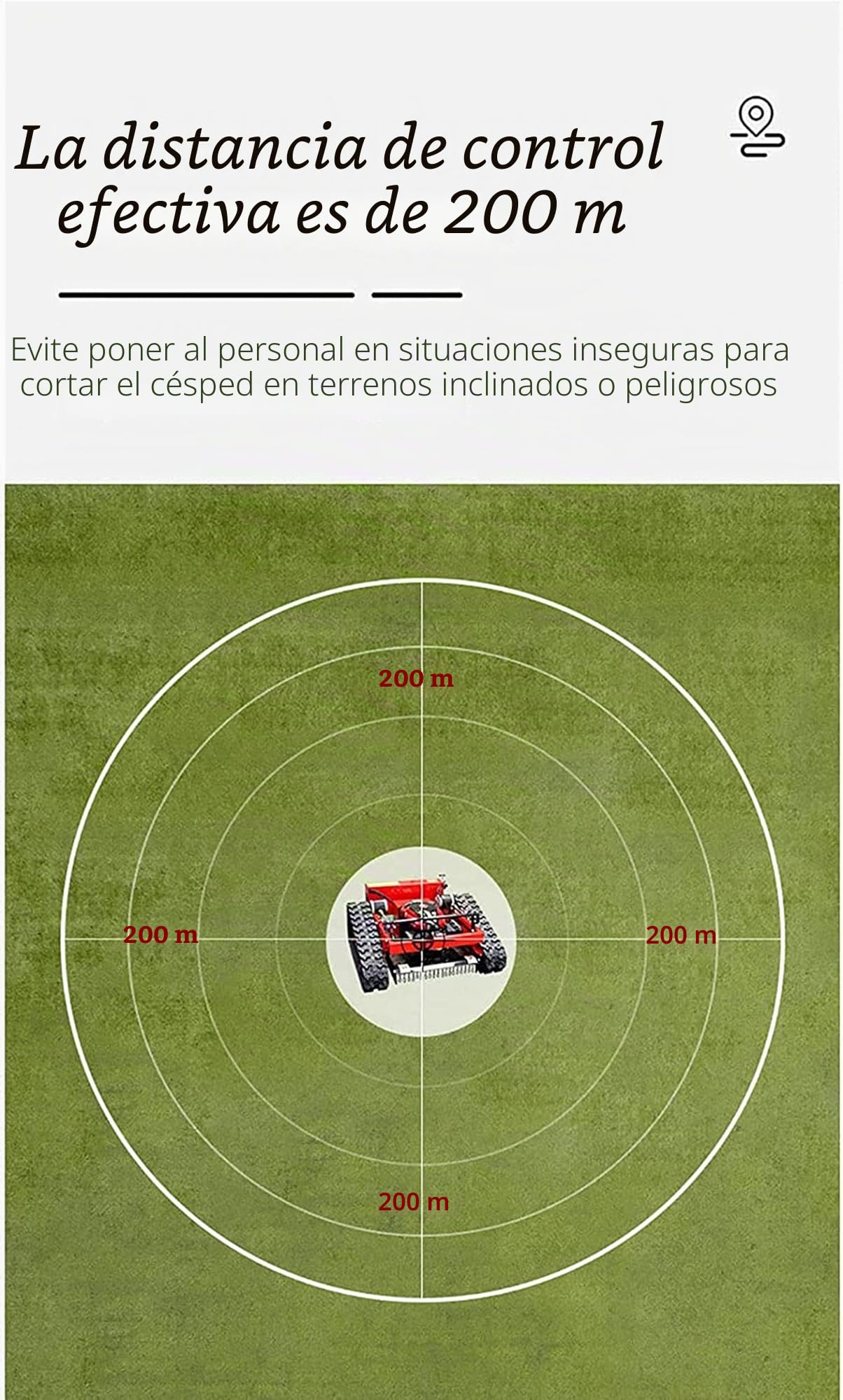 Cortacésped inteligente, control remoto, funciona con gas, para granjas, jardines, huertos y cuidado del césped