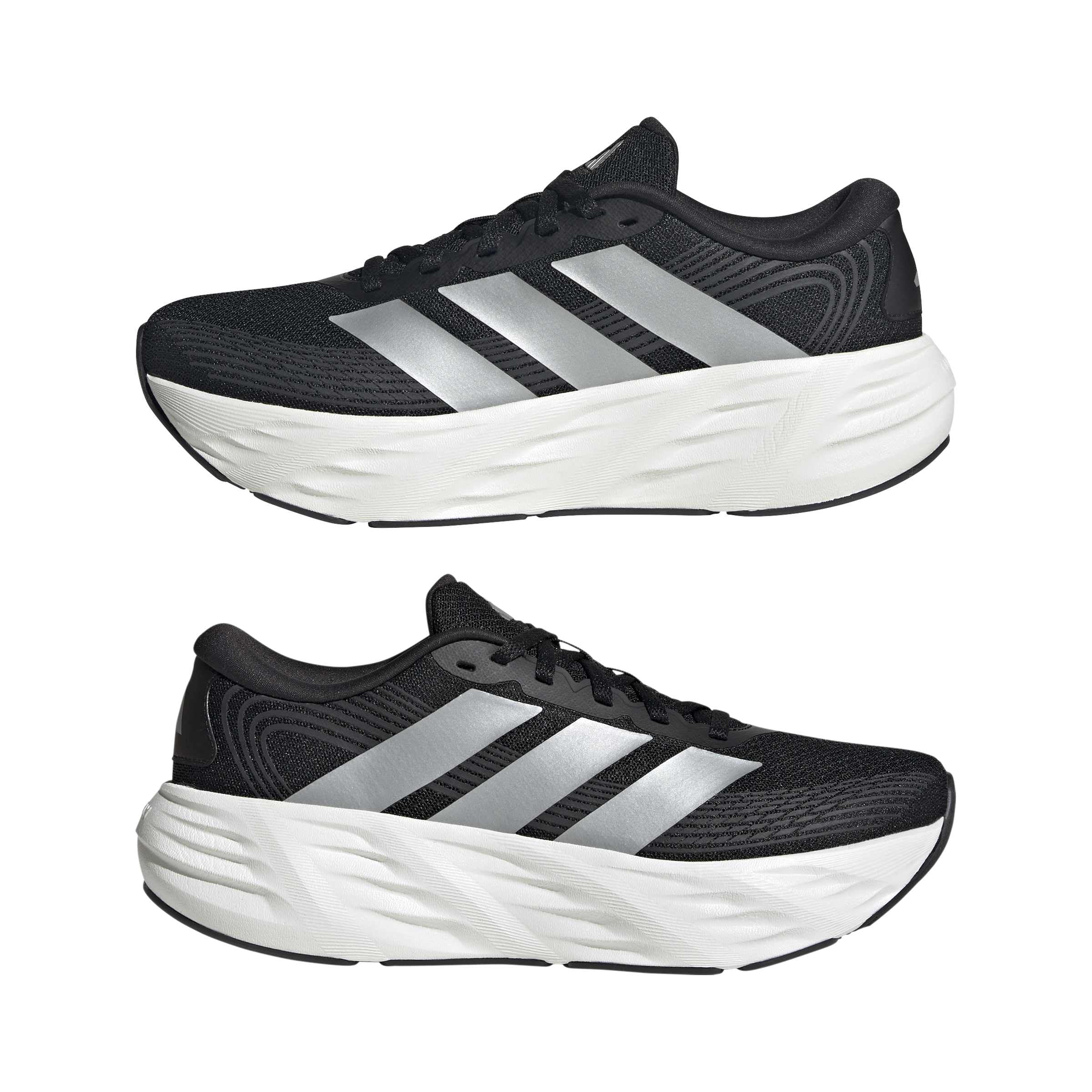 adidas Mujer Galaxy 8 Running Wide Shoes, Core Black/Matte Silver/Carbon