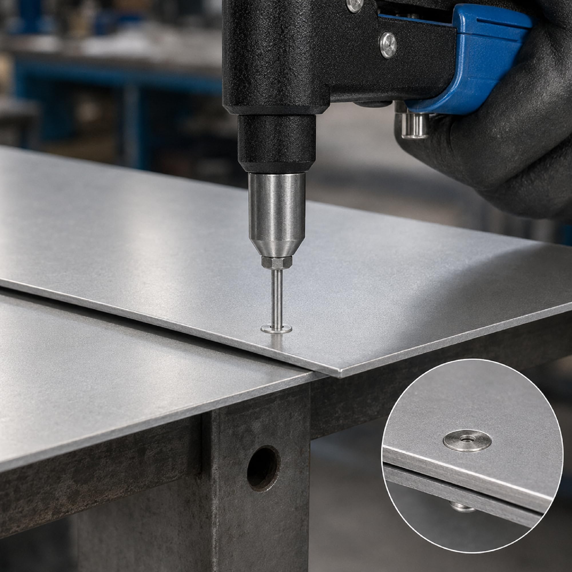 50 Stück Blindnieten 4,8 x 10 mm Senkkopf V2A | DIN 7337 | Popnieten | Zugdornnieten | Techtanium