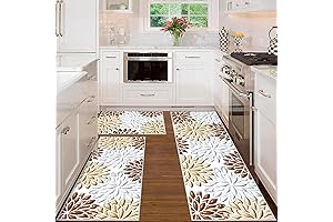 Vaukki Floral Kitchen Rugs Runner Entrance Mats