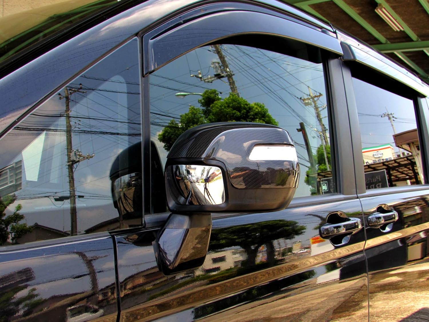 Amazon Brightz ステップワゴンスパーダ Rp3 Rp4 リアルカーボンドアミラーカバー Dタイプ Mir Sid 197 Rp P3 P4 3 4 ステップワゴン スパーダ サイドミラー 車 バイク