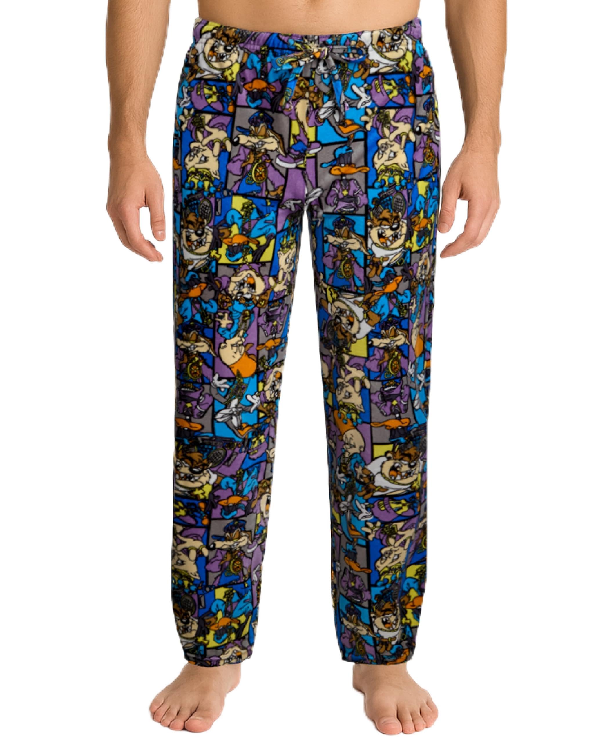 COCO BRANDS Mens Pajama Pants - Looney Tunes Pajama Mens Lounge Pants with Pockets and Adjustable Waistband (Sizes: S-XL)