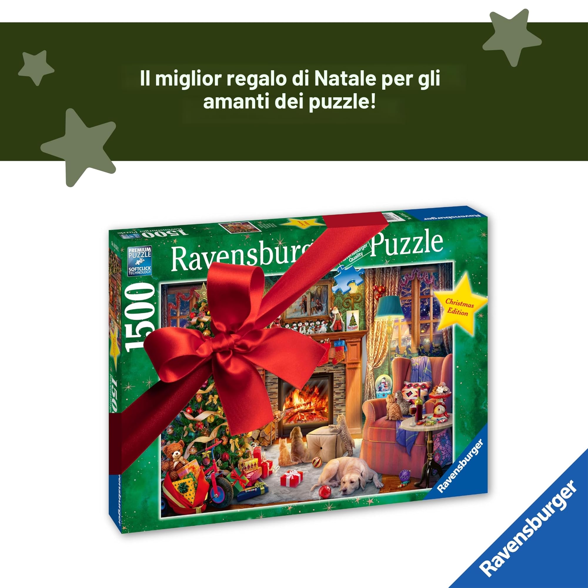 Ravensburger - Puzzle Natale Magico, 500 Pezzi, Idea regalo, per Lei o Lui, Puzzle Adulti