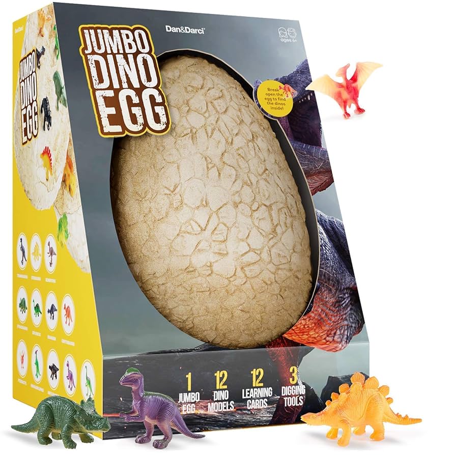 恐竜の卵 発掘体験 JUMBO DINO EGG 12体の恐竜 Amazon.co.jp: ジャンボ恐竜卵 1つの巨大な卵から12個のユニーク