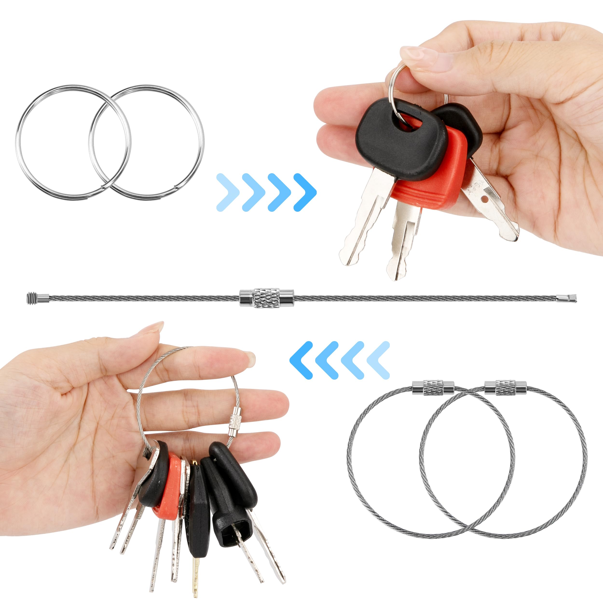Tunejoy Kit Chiavi di Accensione Universale Chiave per Macchine da Costruzione Trattori Piastre di Vibrazione Ruota Caricatore Escavatore 13 Pezzi