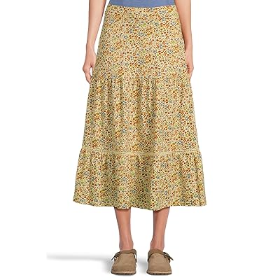 Toad&Co Marigold Tiered Midi Skirt Women