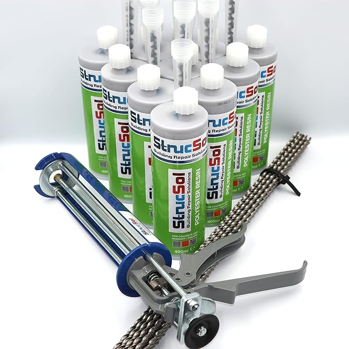 Strucsol Crack Stitch Repair Kit [Heavy Duty] (Medium) x10 bar, x5