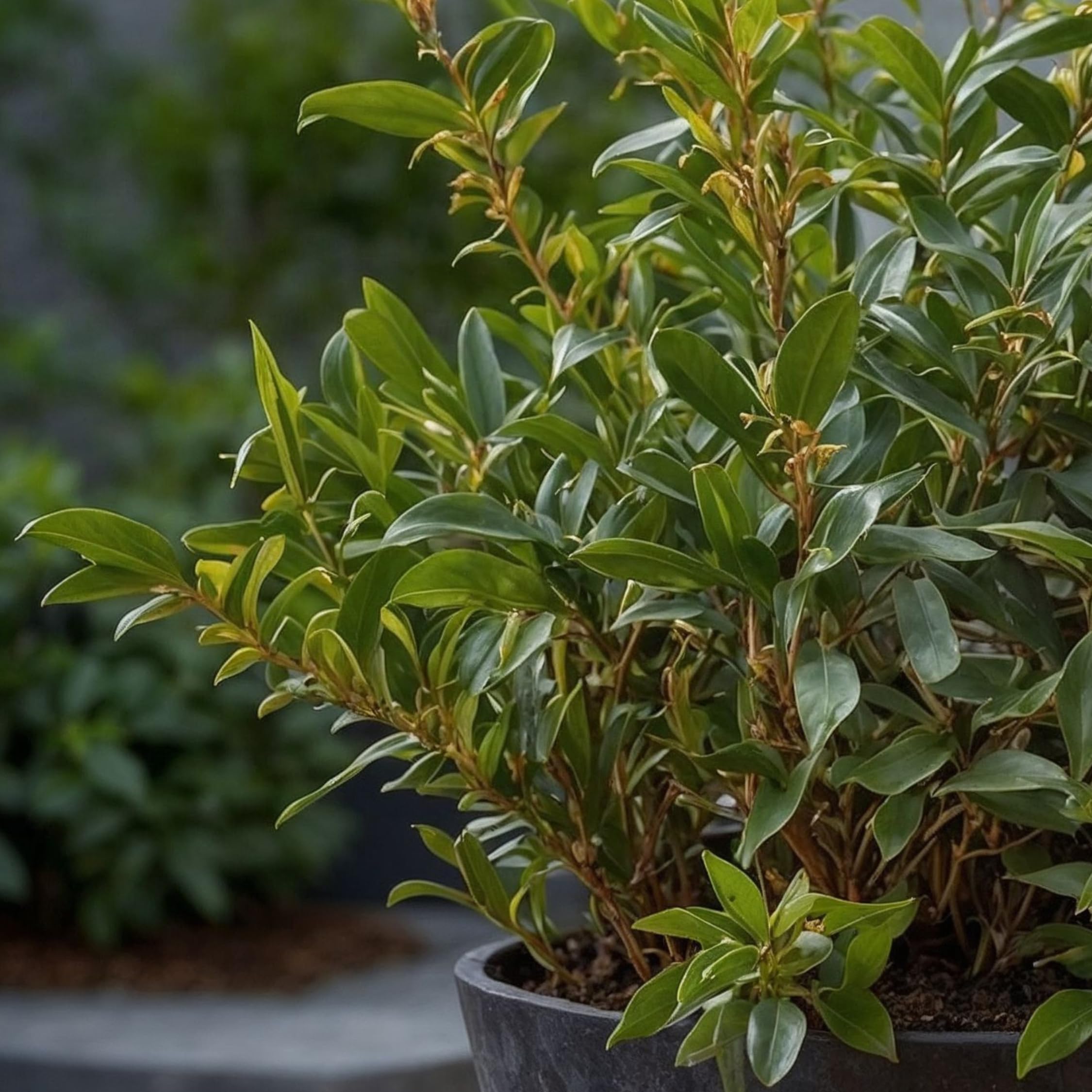 Plant in a Box -Sarcococca Confusa - Set de 2 - Meatberry - Fleurs blanches en hiver - Plante de jardin - Sarcocoque - Pot 17cm - Hauteur 30-40cm