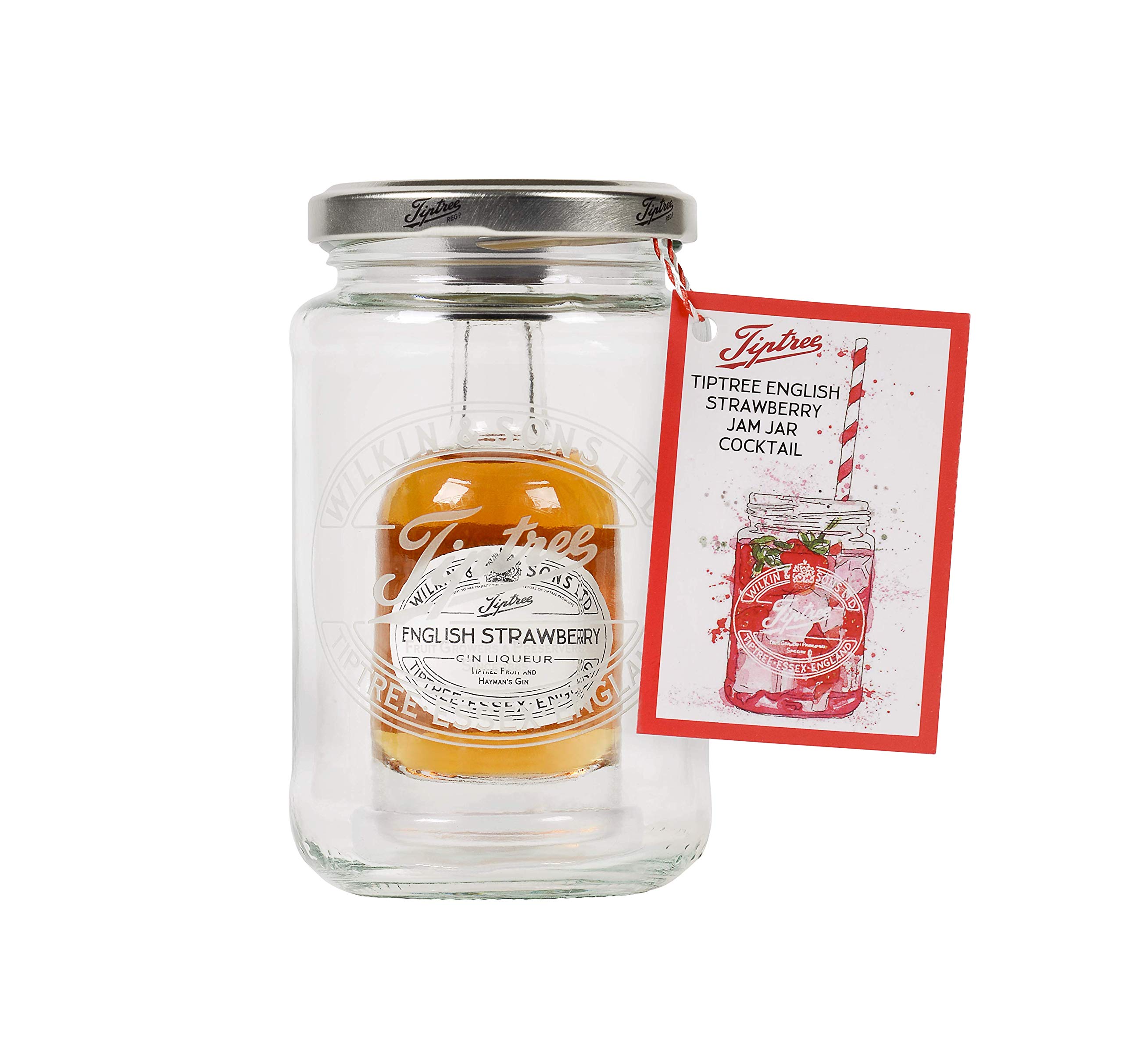 TiptreeEnglish Strawberry Gin Jam Jar Cocktail, 1x5cl