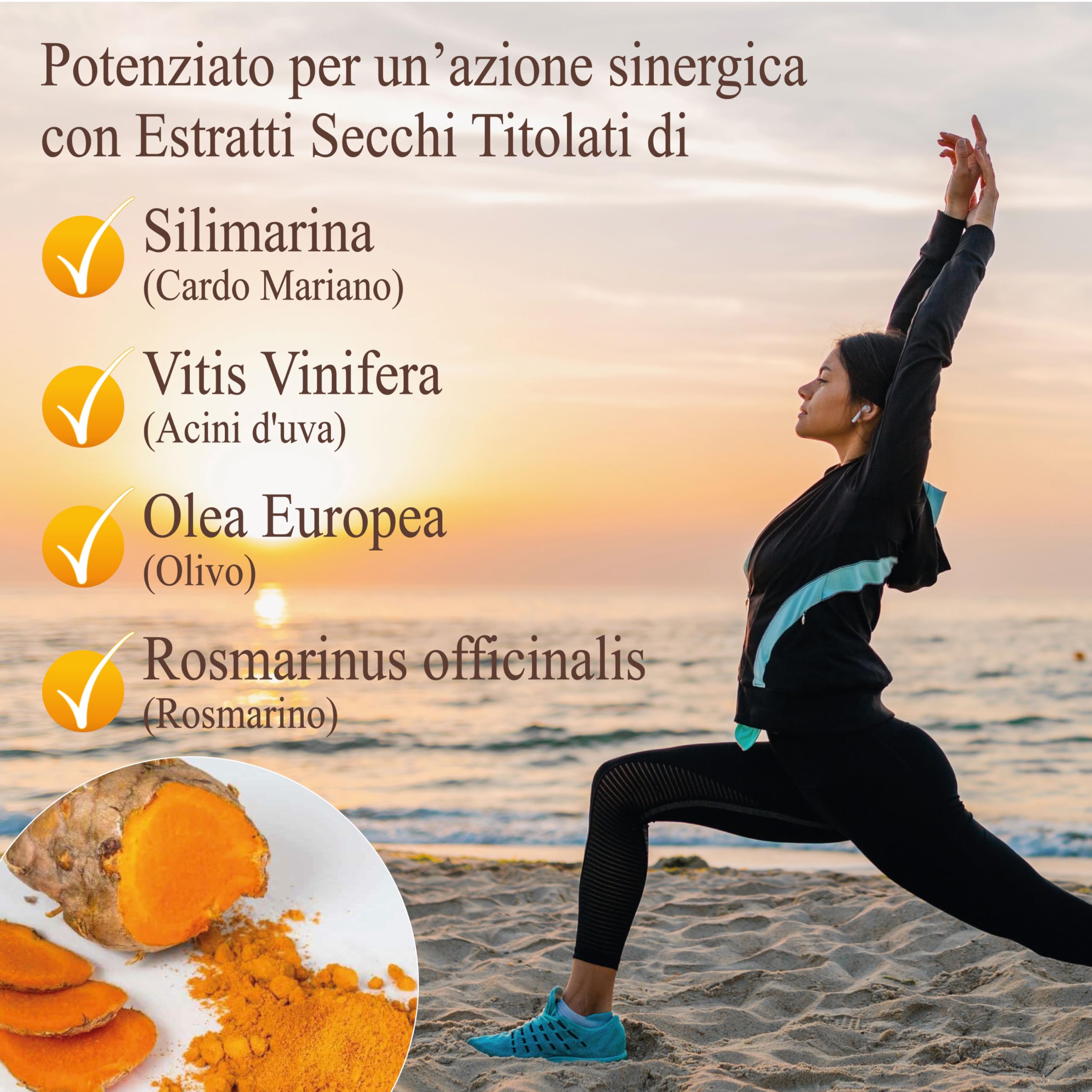 TetraIdroCurcumina ● 45 Capsule Vegetali da 450 mg ● L'Evoluzione della Curcumina ● Altissimo Assorbimento ● Integrata con altri estratti di erbe medicali per una azione sinergica.