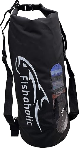 Miniatura 8 de Fishoholic Dry Bag - Bolsas impermeables para engranajes  Caja fuerte para fallos, hecha resistente y duradera para kayak, barco, pesca, senderismo,