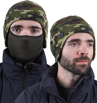 Tough Headwear Skull Cap Beanie - Wind-Blocking Helmet Liner - Sweat-Wicking Running Beanie - Lightweight Winter Cycling Gear
