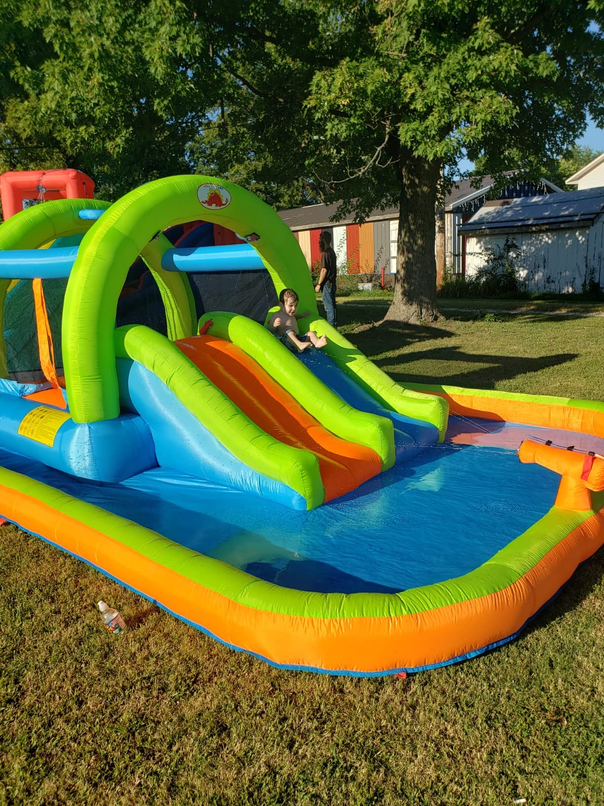 40/mo Finance WELLFUNTIME Inflatable Water Park with Blower, and