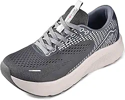 Sapatos masculinos com bico largo, suporte de arco, tênis de largura larga para corrida, caminhada, tênis, ortopédico, fascite plantar, treino, flux, com sola grossa acolchoada zero drop