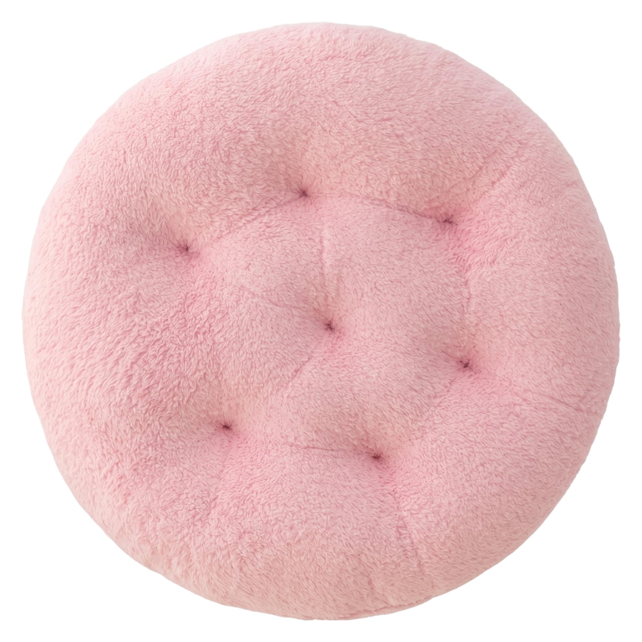 Striegro Round Cushion, 16in Plush Lamb Wool Round Seat Cushion Cozy Chair Cushions for Home Office Hotel, Style-2.