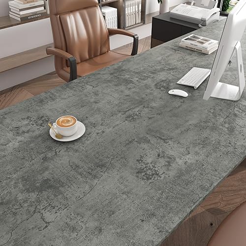 Miniatura 5 de ReWallpaper Papel de contacto de hormigón gris oscuro agrietado de 30 x 16.5 pies para encimeras, impermeable, estilo industrial, manchas de