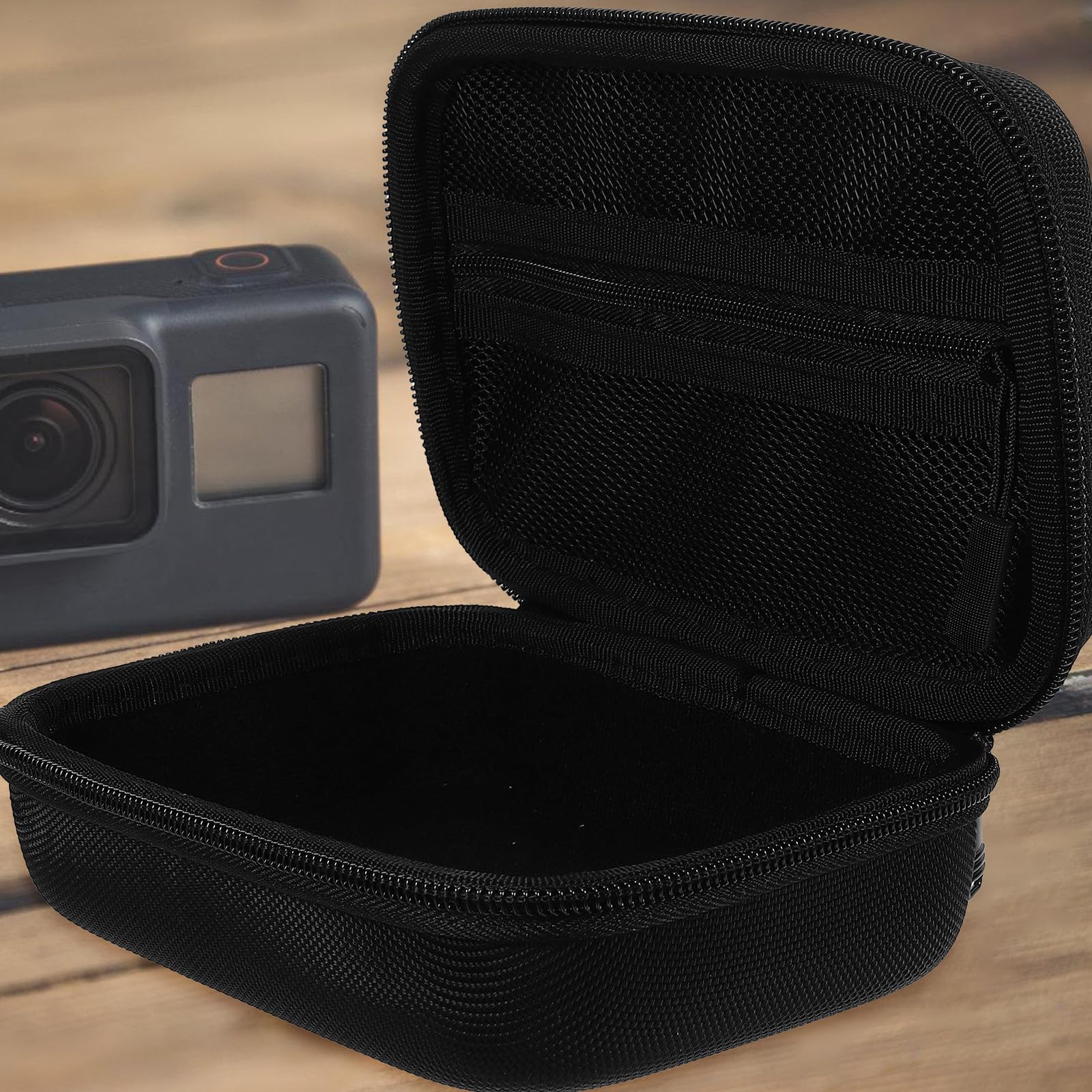 Toddmomy Bolsa Digital DIY de EVA y Oxford, Negra, Compartimentos