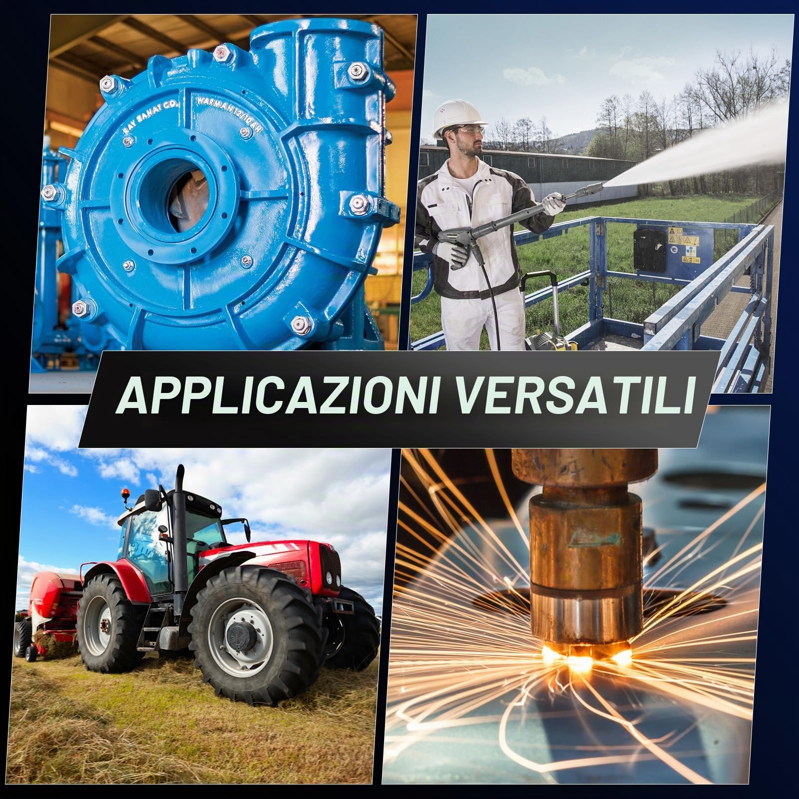 VEVOR Motore Elettrico 2,2KW 2800 Giri/min, AC 220~240V 13,8A, 90L, Telaio B3, Motore Compressore d'Aria Monofase, Albero Chiavetta 24mm, Rotazione CW/CCW Macchine Agricole e Attrezzature Generali
