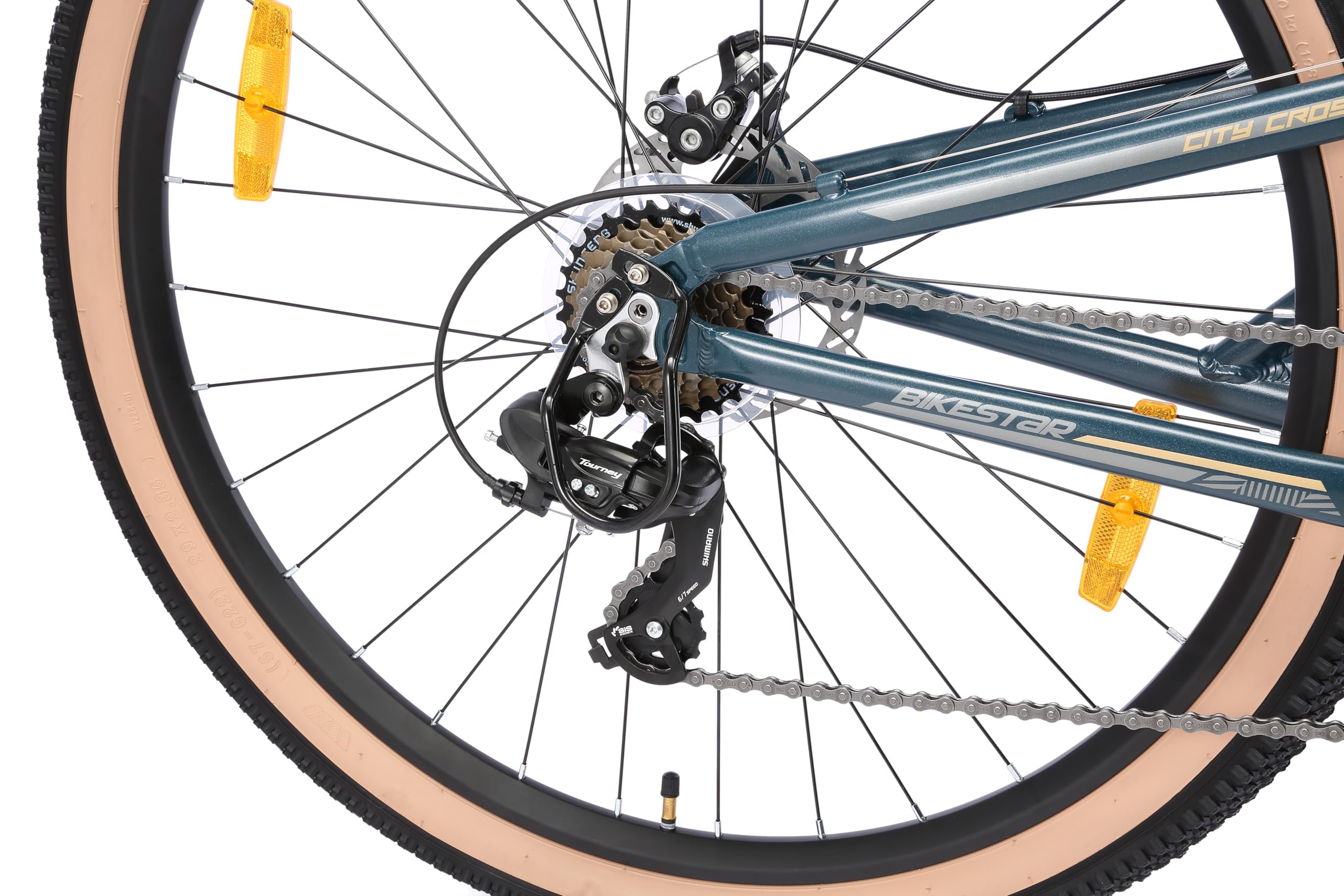 BIKESTAR VTT en Aluminium, Frein à Disque, 21 Vitesses Shimano, 26, 27.5, 29 Pouces | Mountainbike Tout Suspension Integral Cadre 16, 16.5, 17.5 Pouces