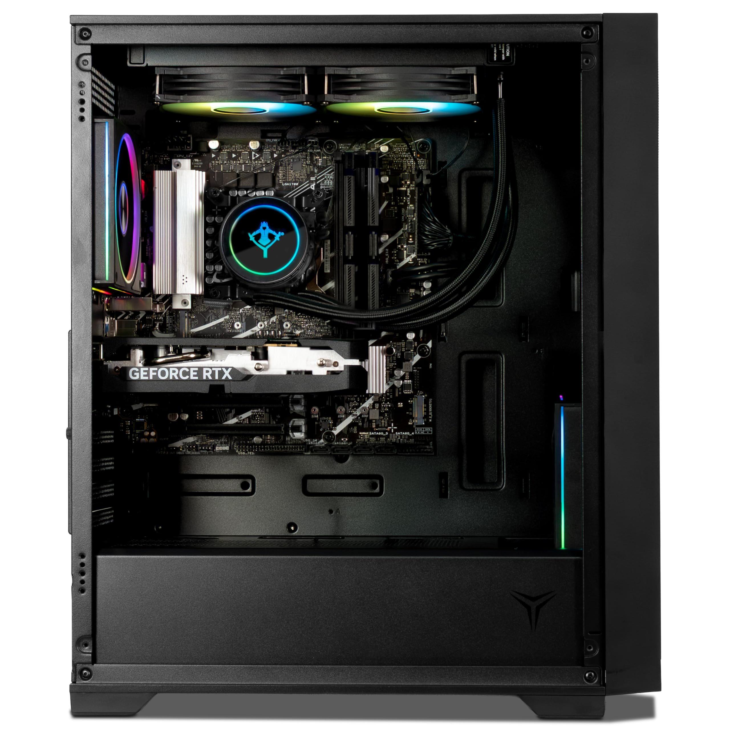 YEYIAN PC Gamer Elara | Processore AMD Ryzen 7 7800X3D Gaming 8 Core a 5,0 GHz | Scheda grafica NVIDIA GeForce RTX 5070 12GB GDDR7 | 32GB DDR5 6000MHz | SSD 1TB NVMe Gen4 | Win 11 Pro