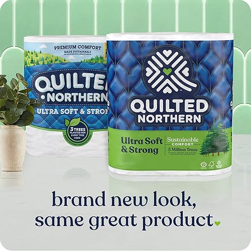 Miniatura 2 de Quilted Northern Papel higiénico ultra suave y fuerte, 24 megarrollos  96 rollos regulares, 5 veces más fuerte*, papel higiénico suave de alta