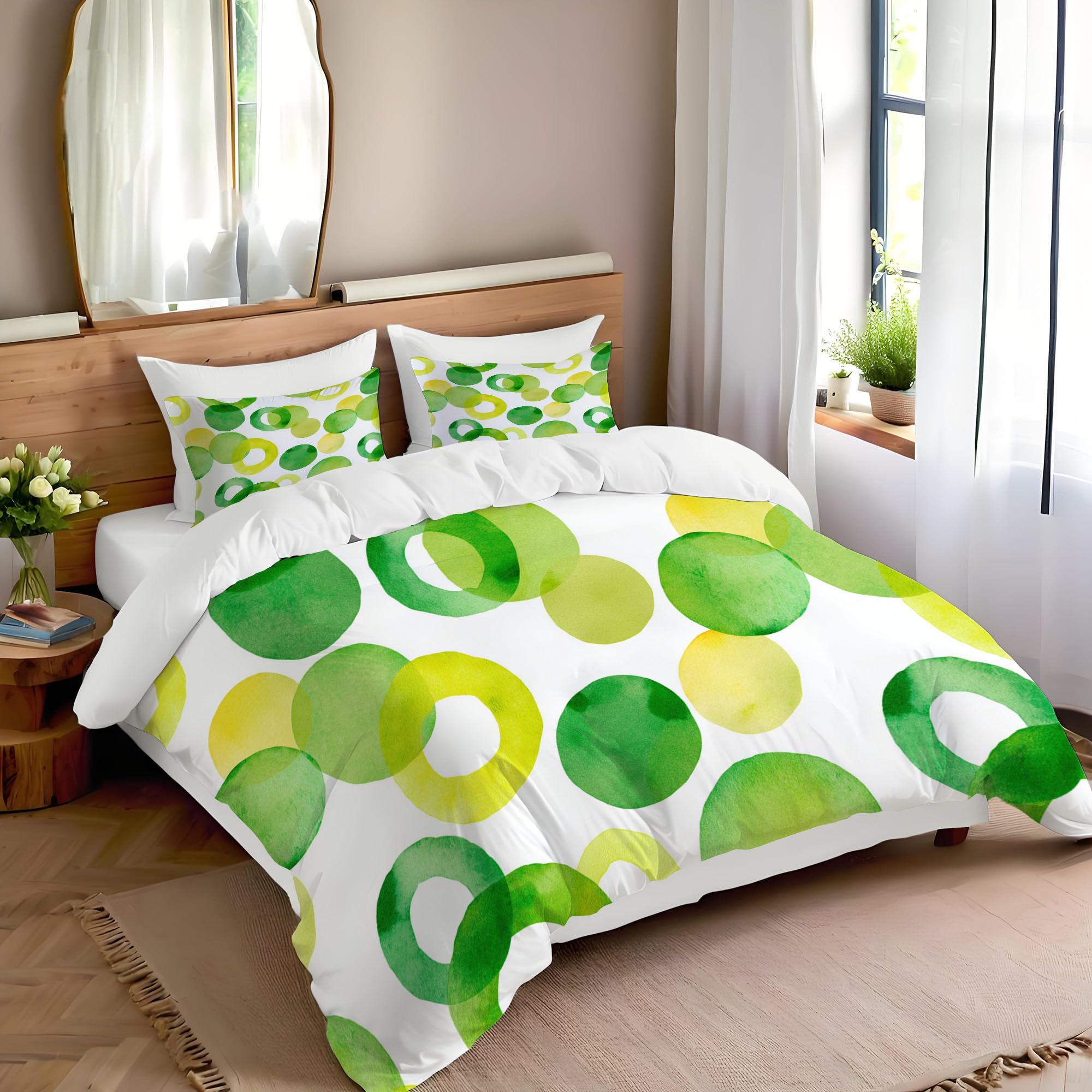 Parure de lit 240x260 anti-plis en tissu blanc pur certifié hypoallergénique