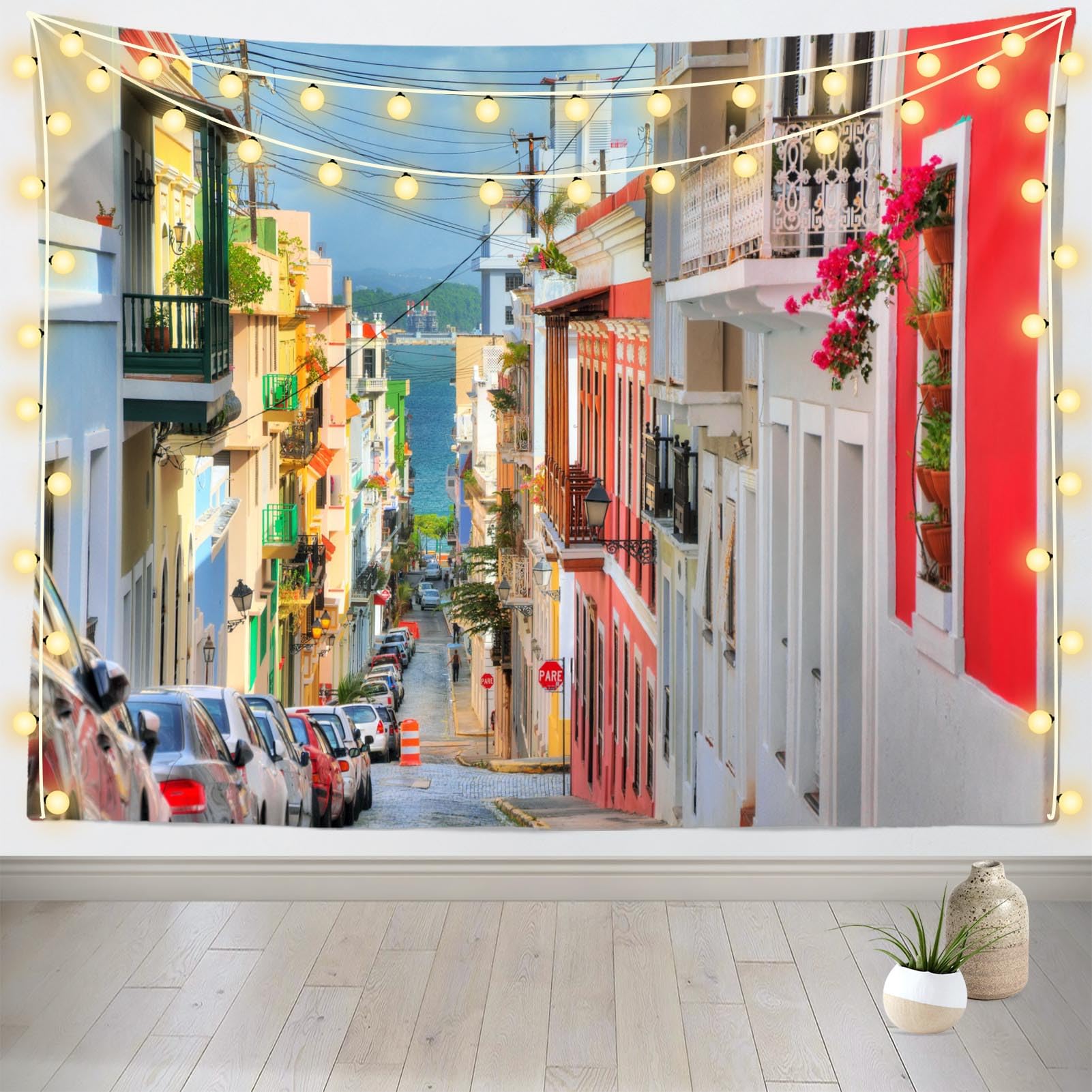Loccor 5x3ft Fabric Old San Juan Backdrop Puerto Rico Coast National Historic Site - View #8