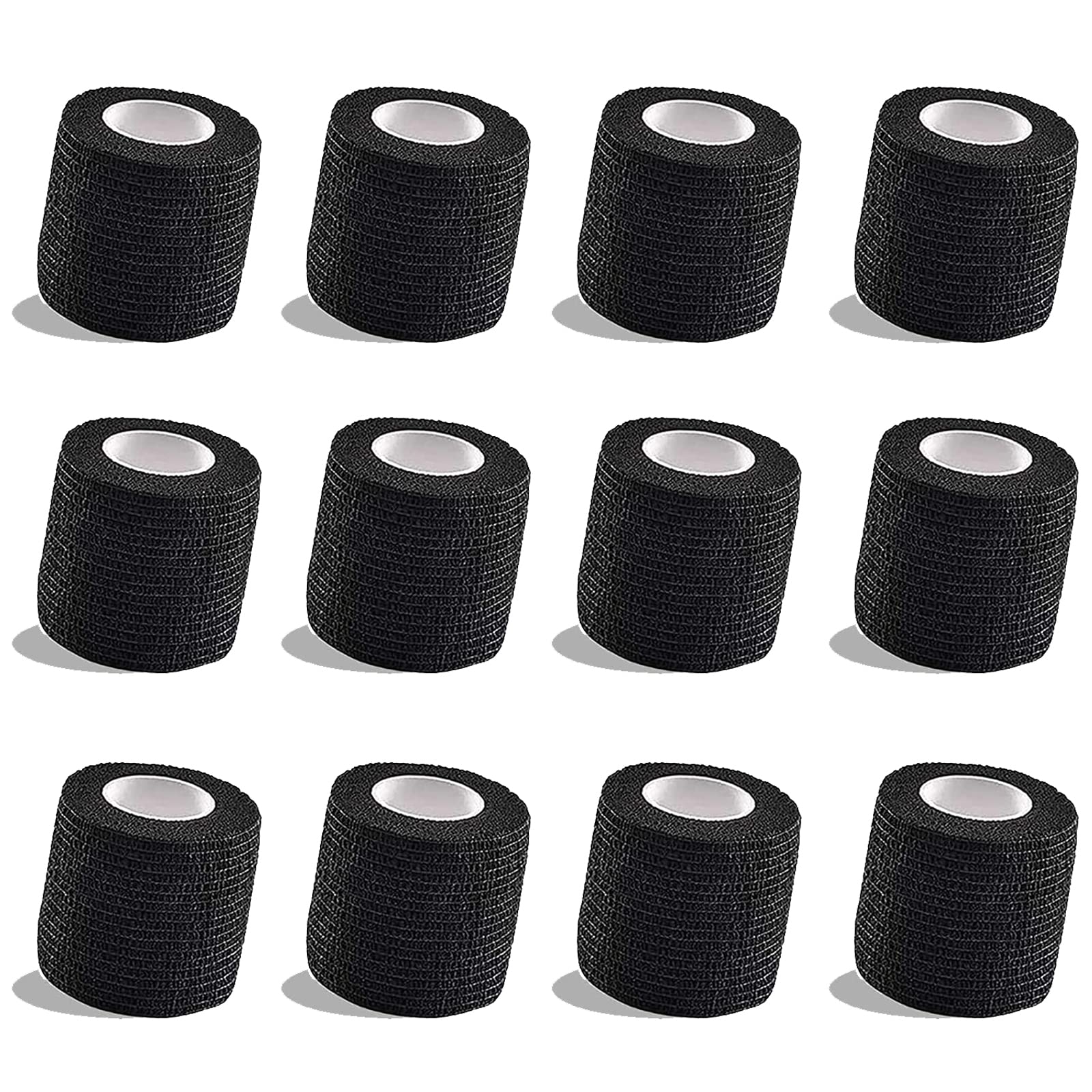 Cinta Tatuaje de Agarre de Tatuaje, Unihuby 12 unidades Cinta de Agarre para Tatuaje Desechable Cubierta de Agarre de Tatuaje 2 pulgadas × 5 yardas Accesorios de Tatuaje