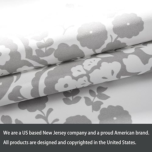 Miniatura 3 de DriftAway Cortinas de damasco para ventanas, estilo granja, medallón floral, patrón Samantha, cocina, dormitorio, sala de estar, cortina corta