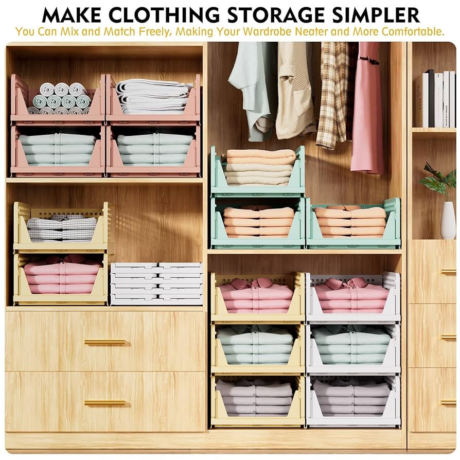 Shoe Rack IKEA Stackable Clothes Organizer: Storage Bins