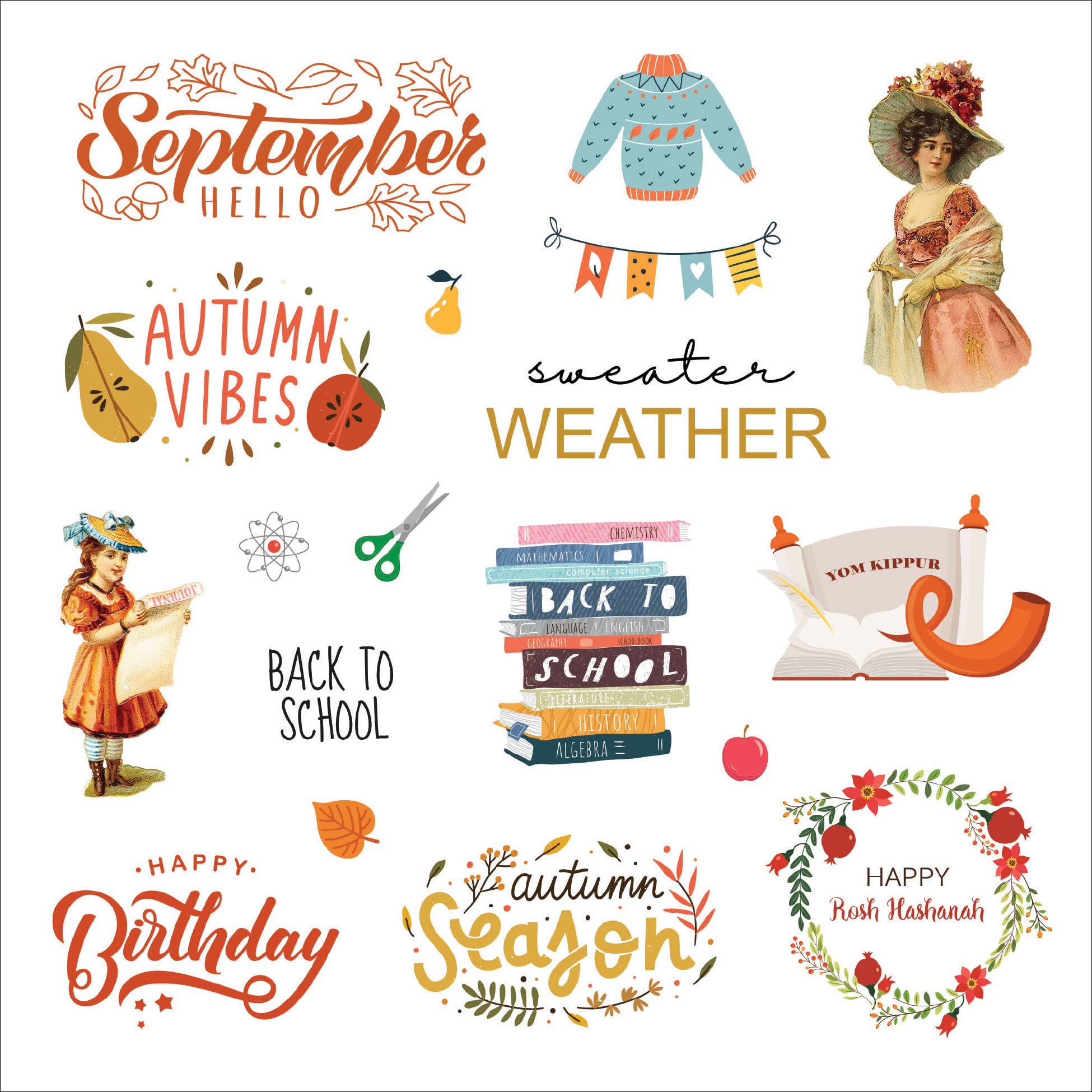A Year in Stickers: Fun Pictures and Words to Highlight Celebrations