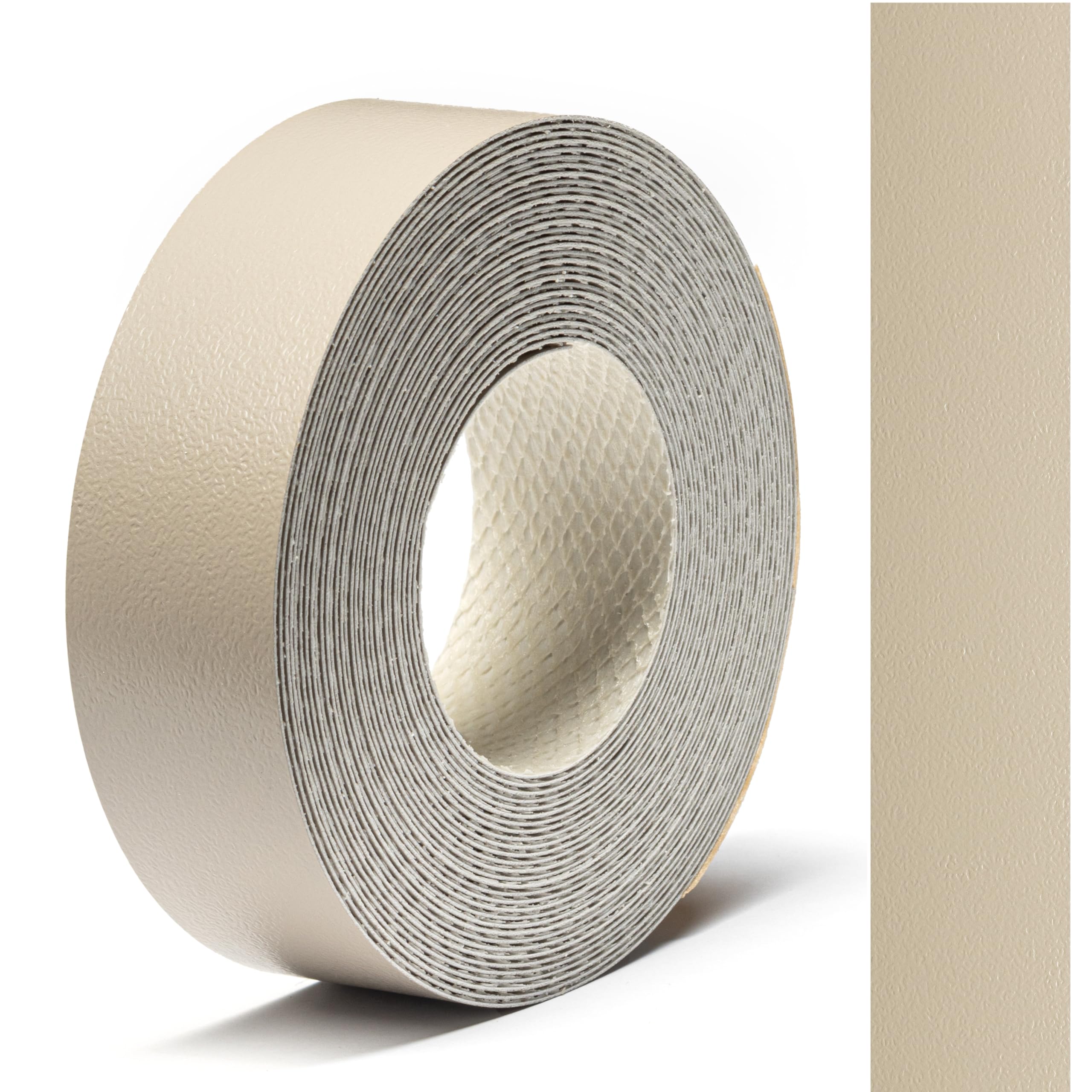 FOLDECOR Stone Gray Hotmelt Melamine Edge Banding Tape 21mm x 5m, Iron on Edge Trim Strip for Furniture, Cabinets, Shelves & Panels, Easy to Apply & Cut — image 1