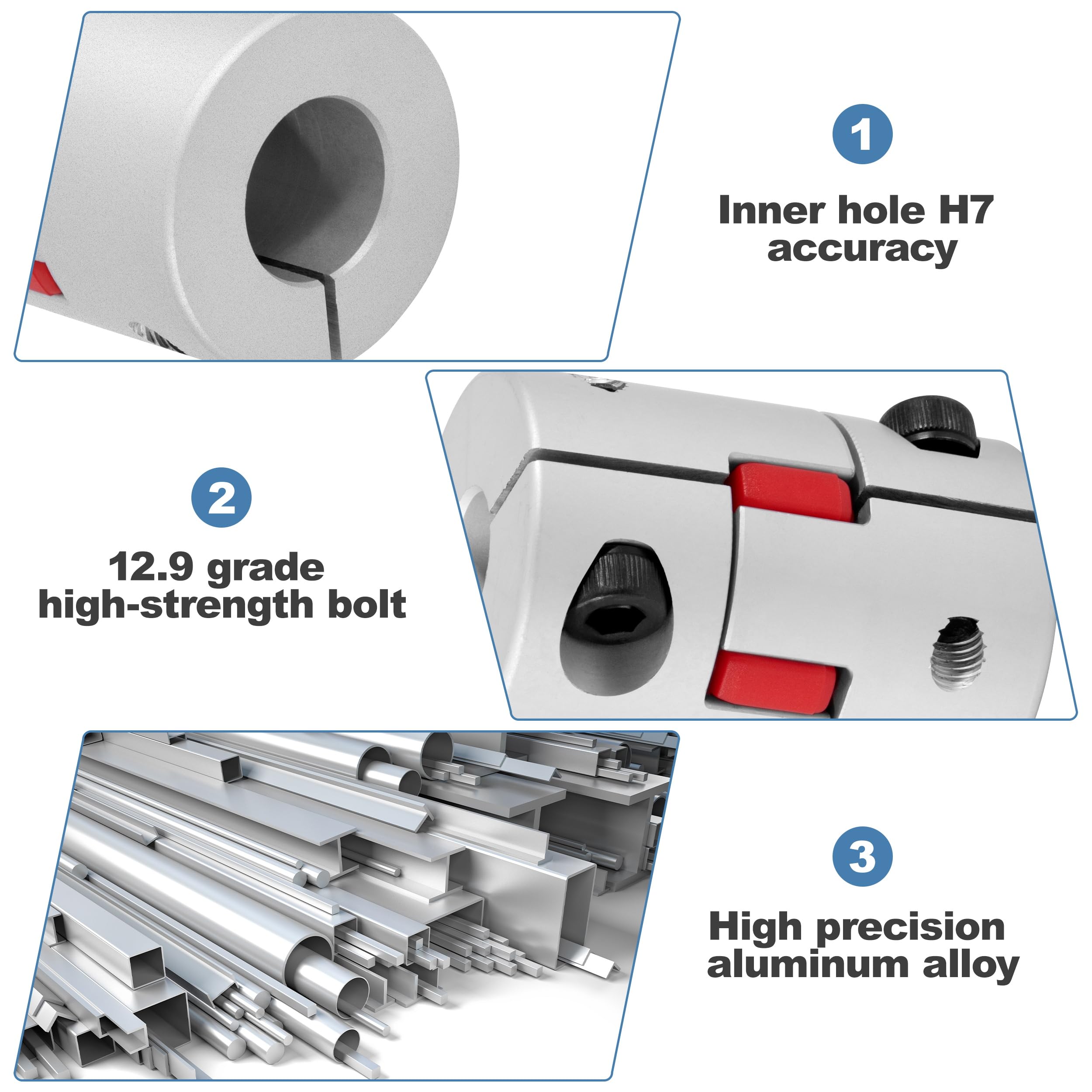 4 stücke 15 ARTEN CNC Schrittmotor Welle Koppler F... - Grandado