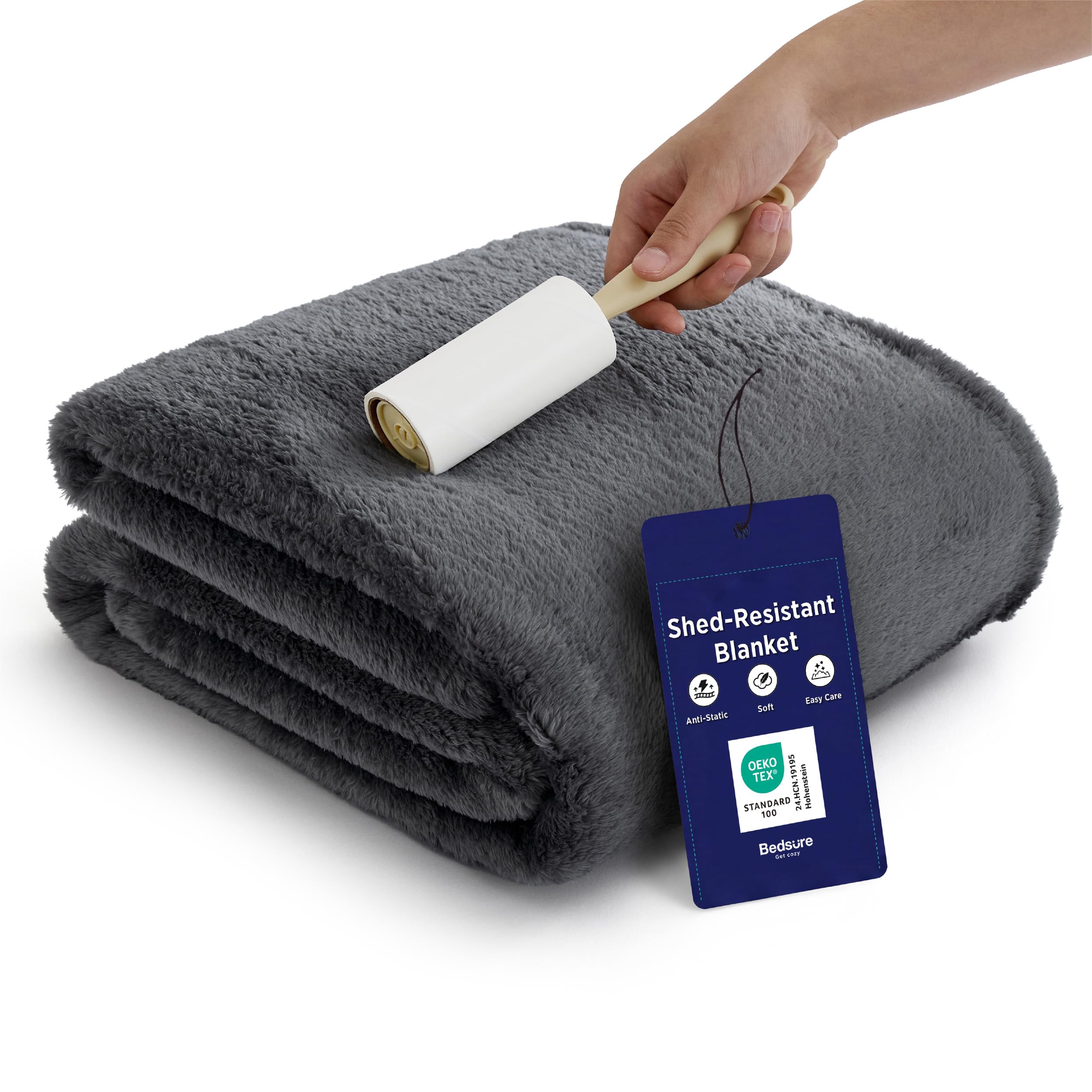 Bedsure Shed-Resistant 50"x60" Fleece Throw Microfiber Blanket