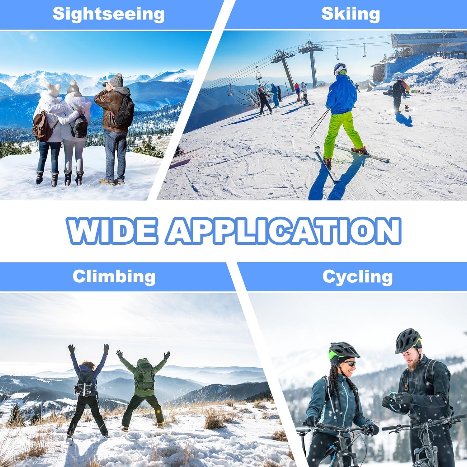 PATIKIL Ear Warmer Headband, Ear Warmer Winter Stretchy Running Sweatband Outdoor Essential for Running Jogging - Image 7