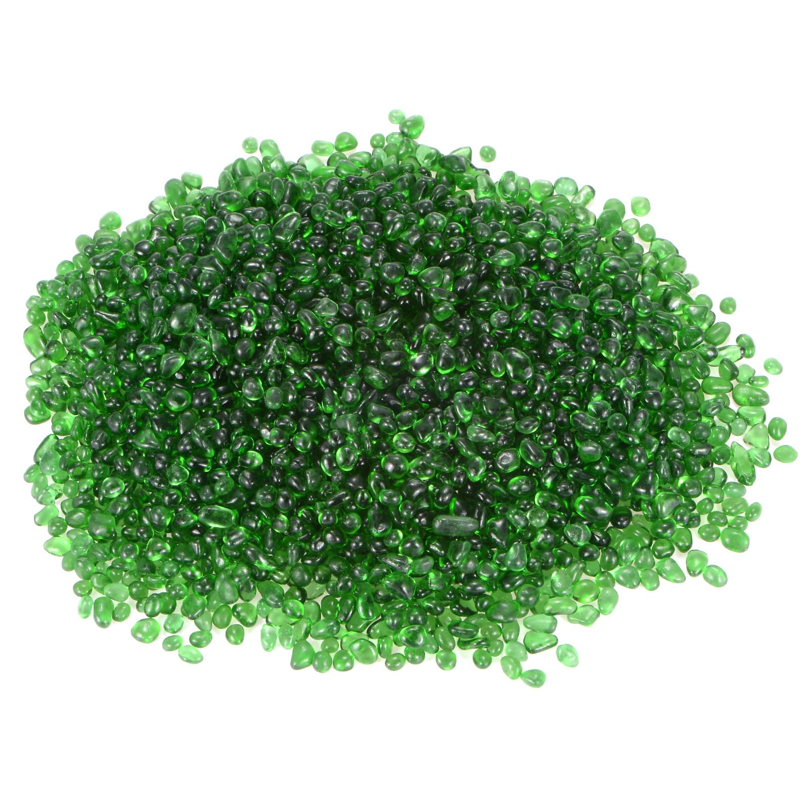 M METERXITY High Luster Round Fire Glass Beads, Glass Gems, Glass Pebbles