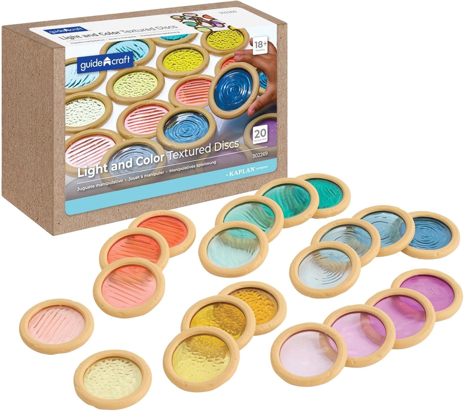 Kaplan Early Learning Light and Color Textured Discs