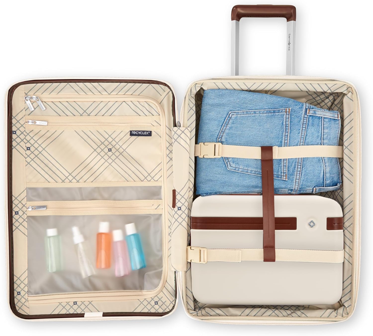 Samsonite Virtuosa Hardside Train Case, Crossbody Travel Makeup Case with Removable Strap - Image 3