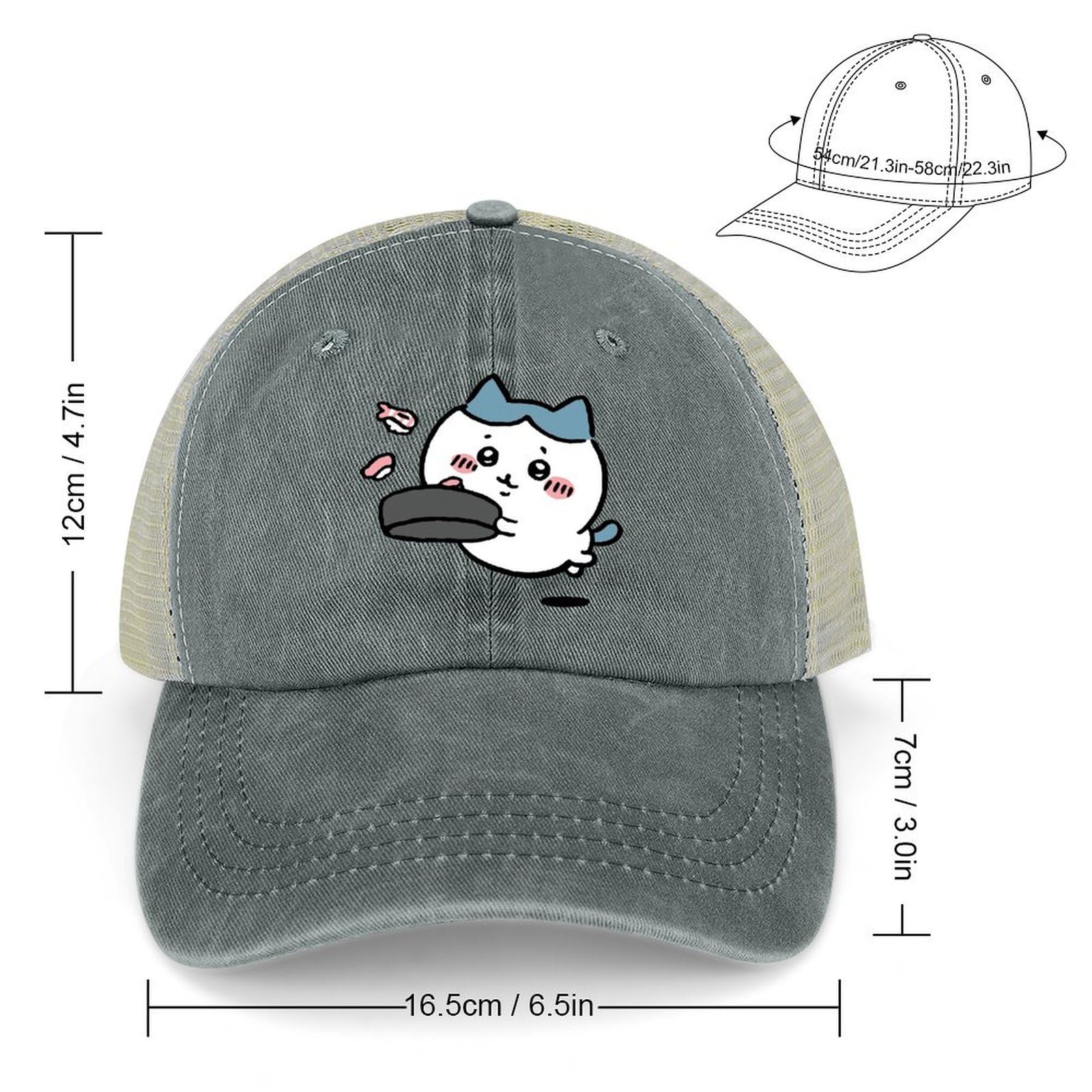 Amazon.co.jp: トラッカーキャップ ちいかわ ハチワレ キャップ